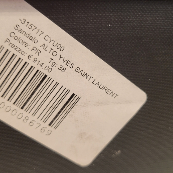 Saint Laurent Black Leather Buckle Strap Platforms US 8 (EU 38) - Picture 4 of 12